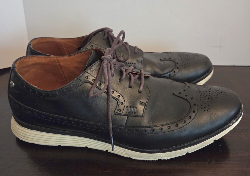 Timberland Wallington Brogue Black Leather Wingtip Oxford Shoes Men’s Size 13